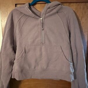 Women's Lululemon Purple crop Hoodie